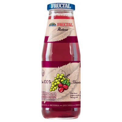 Fructal Brusnica, Hrozno 100% Sklo 700 ml