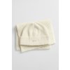SET ČAPICA A ŠÁL GANT SCRIPT BEANIE AND SCARF GIFT SET CREAM