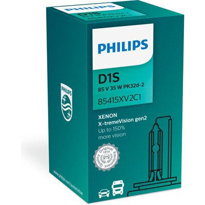 žiarovka pre diaľkový svetlomet PHILIPS Xenon X-tremeVision gen2 D1S (Plynova vybojka), 85V, 35W 85415XV2C1 EAN: 8727900377026