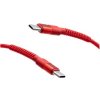 MobilNET KAB-0246-TYP-TYPEC Dátový a nabíjací pletený USB-CUSB-C, 3A, 60W, 1m, červený