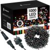 SPRINGOS LED svetelná reťaz - 81,5m, 1000LED, IP44, multicolor + záblesky