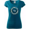 Let's play chess kruh - Dámske tričko Pure - M ( Petrolejová )