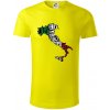 Mapy - názvy miest - Taliansko - Tričko z organickej bavlny - 3XL ( Citrónová )