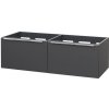 Mereo Mailo, kúpeľňová skrinka 121 cm, antracit, chróm madlo