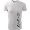 Hory bicykel úsmev - Pánske tričko Fantasy športové - XL ( Biela )