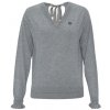 Donna karan V NECK SWEATER W/BAC GREY