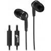 Genius HS-M320 čierny, Headset, drôtový, do uší, mikrofón, 3,5 mm jack 4 pin, čierny