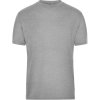 James & Nicholson Tričko JN 1808 Solid z bio bavlny, krátký rukáv, pánské COT02180803413-grey heathe 3XL Melír šedá
