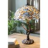 Clayre & Eef Modrá stolná lampa Tiffany Butterflies - Ø 40*60 cm E27/max 2x60W - Clayre & Eef