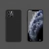 AppleKing silikónové ochranné s rovnými hranami iPhone 12 Pro - čierne
