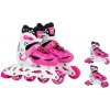 Kolieskové korčule 3v1 Enero KIDS - ružovo-biele, 26-29