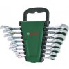 BOSCH 8-dielna súprava kombinovaných kľúčov s račňou 1600A027PS