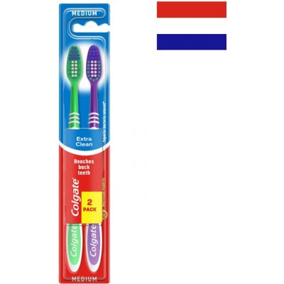 Colgate - Zubná kefka medium Extra Clean 2ks