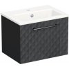 Kúpeľňová skrinka s umývadlom Intedoor TRENTA 50 cm čierna matná TRE MINI 50 1Z B U129