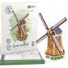 Drevené 3D puzzle Holandský veterný mlyn