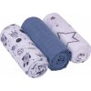 Infantilo Mušelínové plienky 70 x 80 cm 3 ks Modrý robot