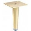 GTV SPIRE nábytková noha, H=130 mm, ocel, kartáčované zlato