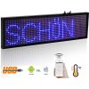 Textový LED displej s WIFI - modrý 34cm x 9,6cm