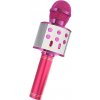 WSTER WS-858 Karaoke bluetooth mikrofón tmavo ružový