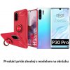 Multifunkčné magnetické púzdro Luxria Ring pre Huawei - Červené pre Huawei: P30 Pro