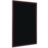 VICTORIA Informačná tabuľa popisovateľná kriedou, čierna, rám čerešňovej farby, 90 x 120 cm, TIP