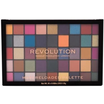 Makeup Revolution Maxi Reloaded Palette paletka púdrových očných tieňov odtieň Dream Big 60,75 g