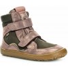 Froddo Dievčenské zimné barefoot topánky TEX WINTER TL Pink/Gold G3160247-8T