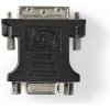 Nedis CCGB32902BK - adaptér DVI| DVI-I 24+5 Zástrčka | VGA Zásuvka | Poniklované | Priamy | PVC | Čierna