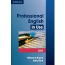 Professional English in Use Law with Key Rice, S. - Brown, G. D.