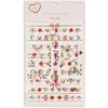 Konges Sløjd Samolepiace kamienky na tvár a telo Heart mix