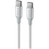 Swissten datový kabel textile ii usb-c / usb-c 1,5 m bílý 71528204