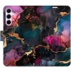 iSaprio Flip puzdro Dark Marble pre Samsung Galaxy A35 5G n24dm-FLP2-A35