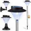 LED solárna záhradná lampa poháňaná stĺpikom okrasná IP44 lucerna 3v1