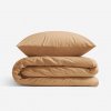 Goldea bavlnené posteľné obliečky - hnedé 220 x 200 a 2ks 70 x 90 cm