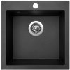 Sinks Viva 455 Granitový drez bez odkvapkávača, 45,5x46cm, čierny kov, SIGVI45546074