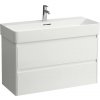 Laufen Base 2.0 skrinka 92x40x51.5 cm závesná kúpeľňová skrinka pod umývadlo biela H4114121082611