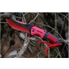 Vojenský skladací záchranársky taktický nôž red 21 cm