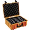 B&W Outdoor Case Type 6000 with divider system RPD Orange