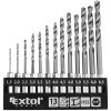 EXTOL CRAFT vrtáky do kovu so šesťhrannou stopkou, súprava 13 ks, 1,5 – 6,5 mm, HSS, 11140 11140