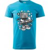 DJ meter - Klasické pánske tričko vyššej gramáže - 3XL ( Svetlý tyrkys )