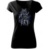 Samurai Robot Skull - Pure dámske tričko - M ( Čierna )