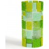 Sklenená váza CORAL KARO zelená