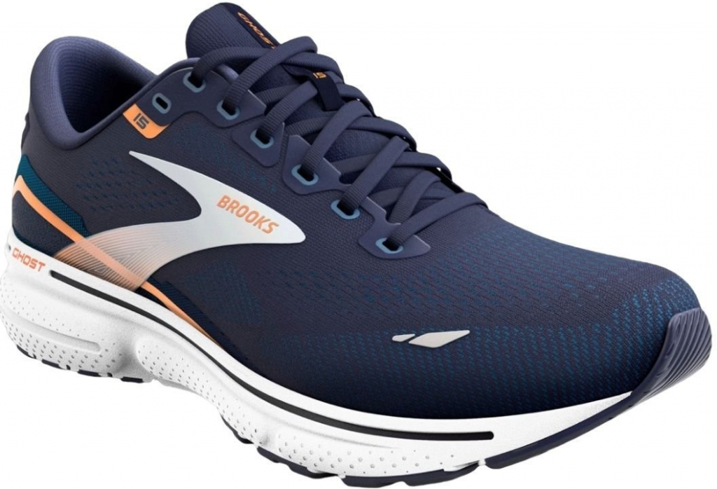 Brooks Ghost 15 Wide 2E M 1103932E439 peacoat vallarta blue oak