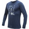 SENSOR MERINO ACTIVE OUTSIDE pánske tričko s dlhým rukávom deep blue Veľkosť: M