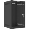 LANBERG RACK CABINET 10” WALL-MOUNT 9U/280X310 (FLAT PACK) WITH GLASS DOOR BLACK
