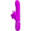 Pretty love - multifunction rabbit vibrator 4 in 1 butterfly fuchsia