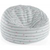 Sablio Sedací vak Cocoon Bodky a pruhy - 115 x 75 x 45 cm