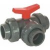 Guľový trojcestný ventil PVC - 50mm L