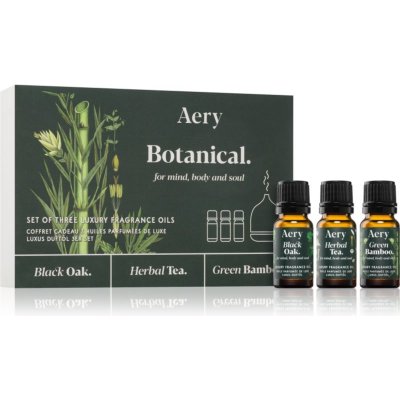 Aery Botanical Black Oak esenciálny vonný olej 10 ml + Green Bamboo esenciálny vonný olej 10 ml + Herbal Tea esenciálny vonný olej 10 ml