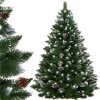 Springos Umelý vianočný stromček 120 cm diamantová borovica so šiškami zasnežená